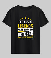 Born in October Half Sleeve T-Shirt